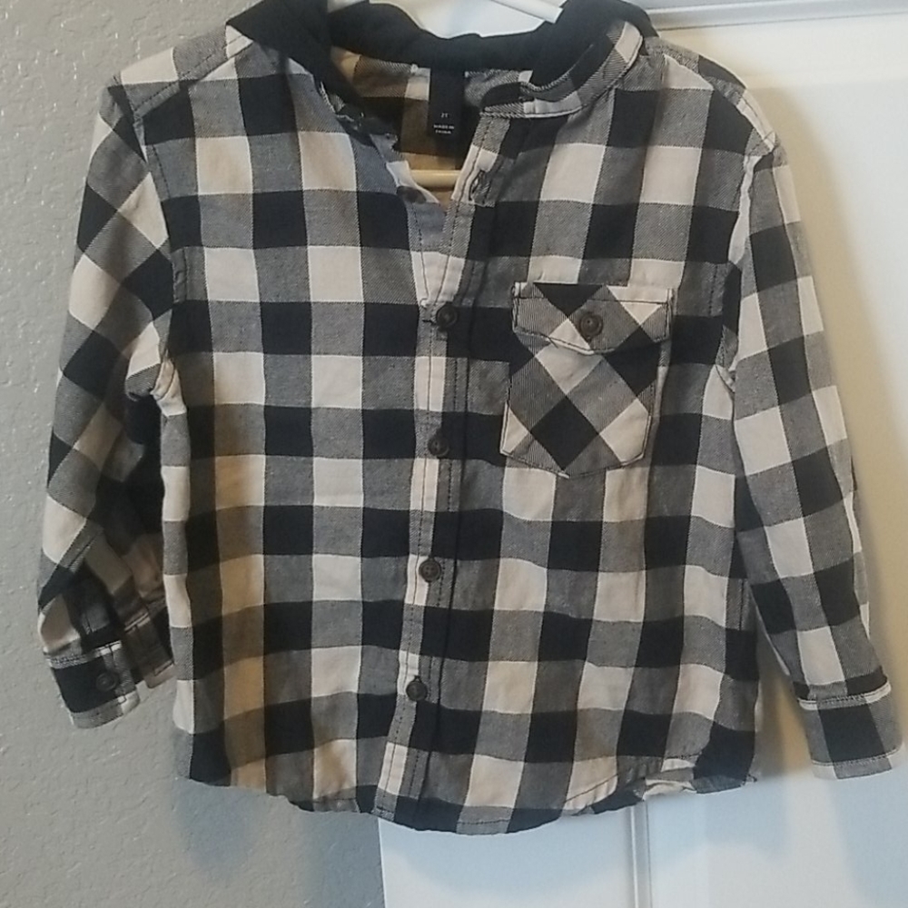 Button up with hood